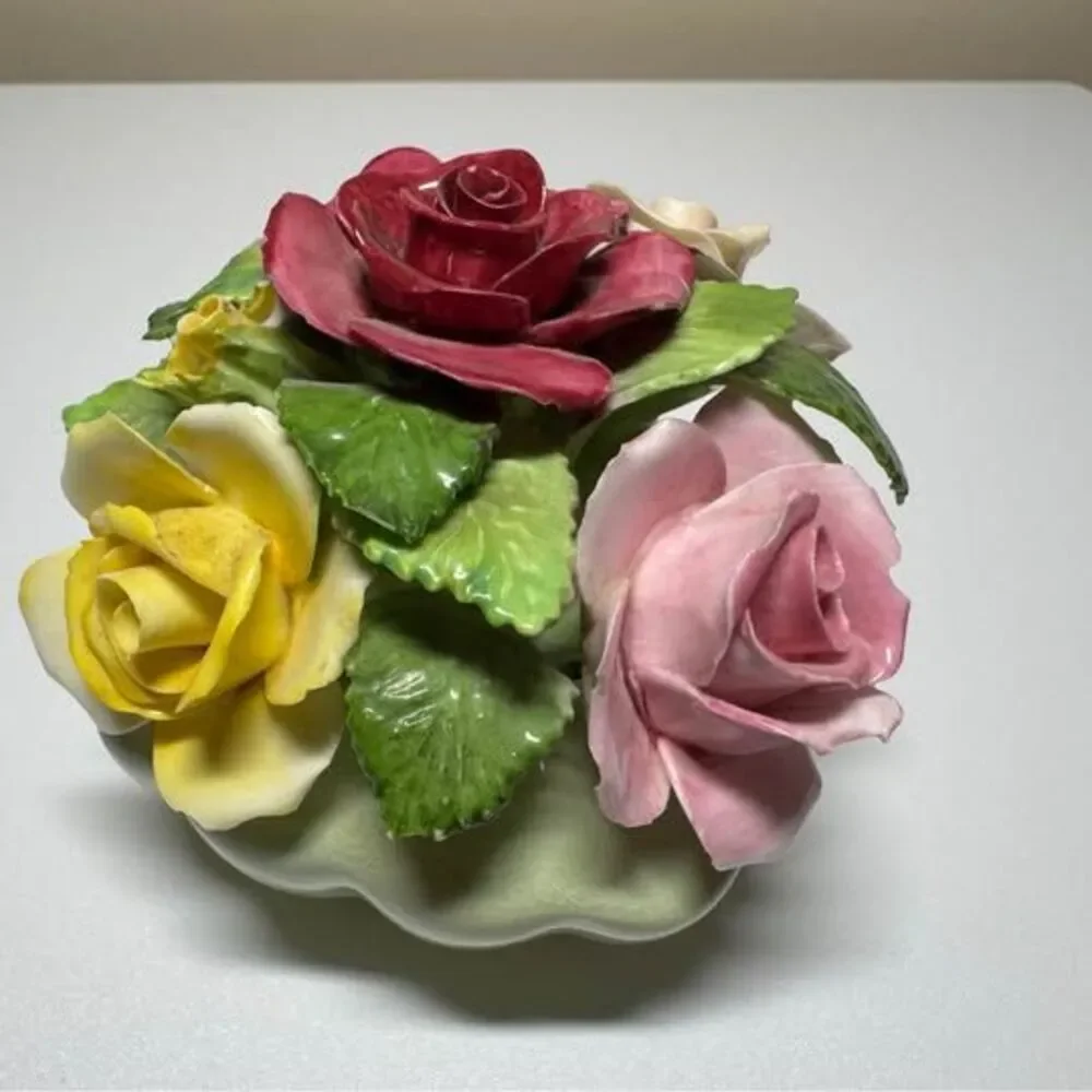 Vintage Staffordshire Bone China Miniature Flower Bouquet Made in England